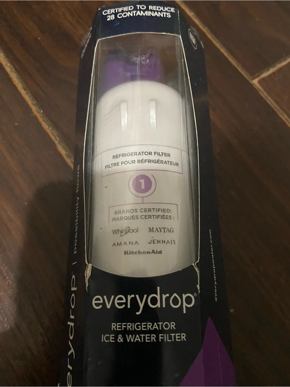 EveryDrop #1 Refrigerator Ice and Water Filter Purple Sealed  New In Box